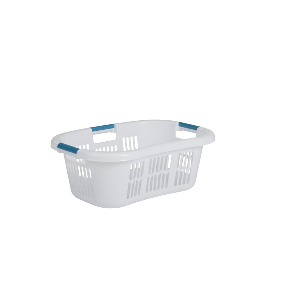 Home Bathroom Organizer - Large Laundry Basket Hamper, 1.5White, Stackable