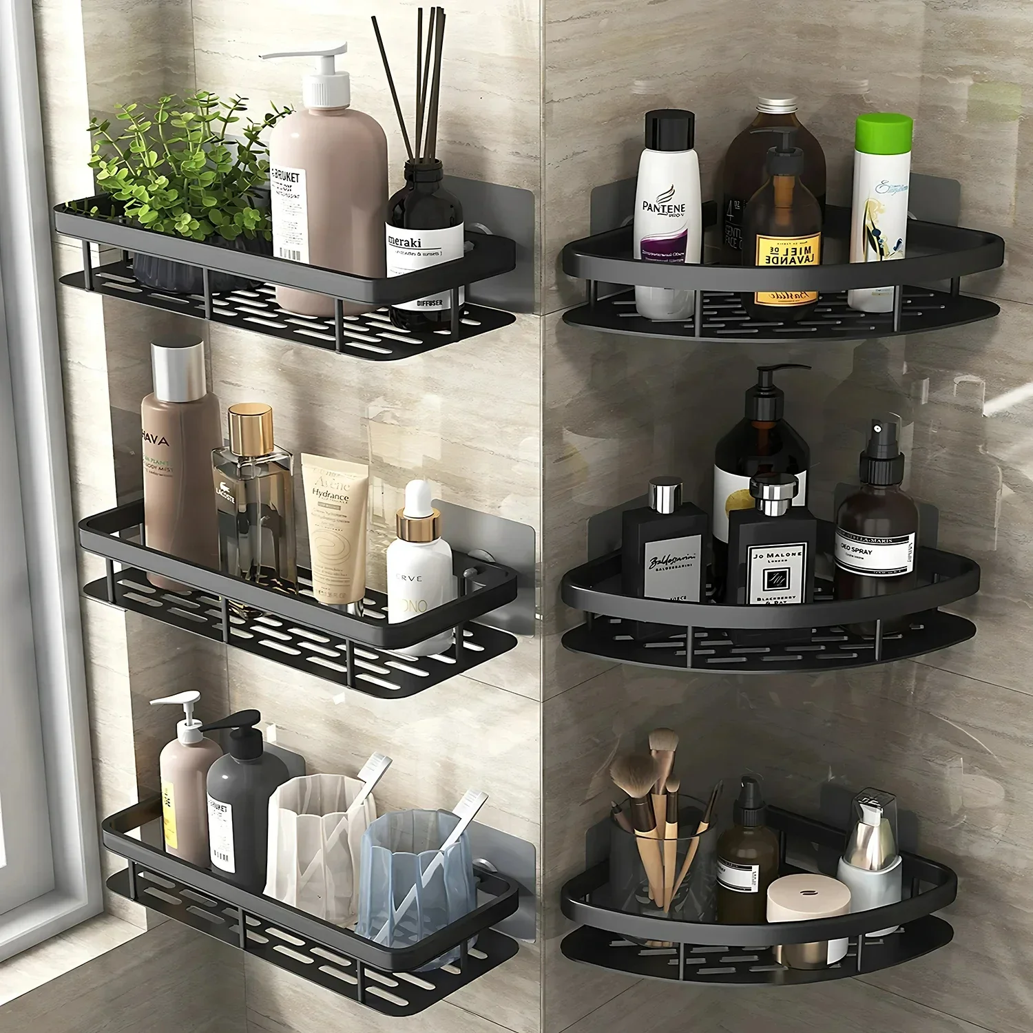 Tiny Home Bathroom Kitchen - Bathroom Shelf Kitchen Storage Organizer Aluminum