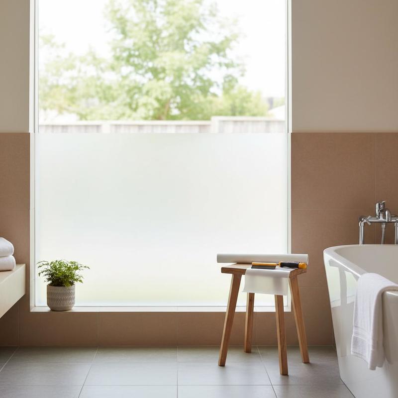 Home Bathroom Window - Frosted Window Cover 23.6 in x
