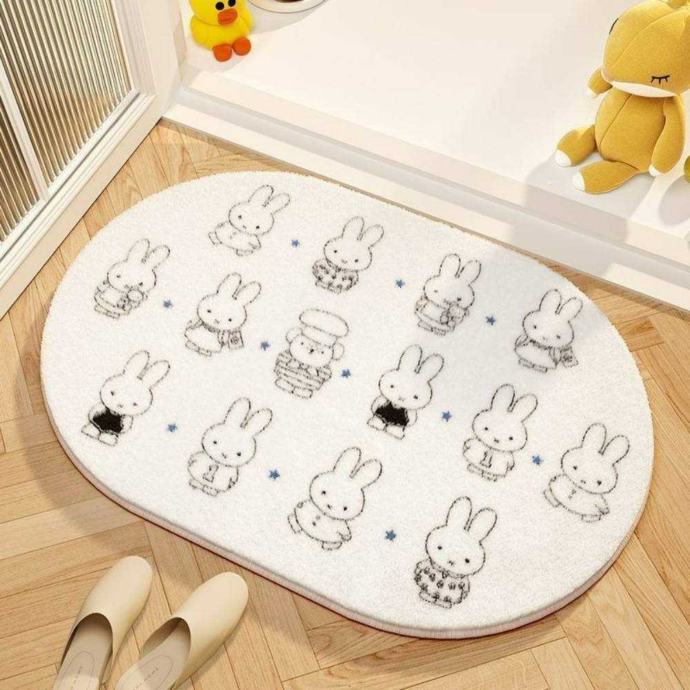Japan Bathroom.Home - Miffy Cartoon Floor Mat Soft Imitation