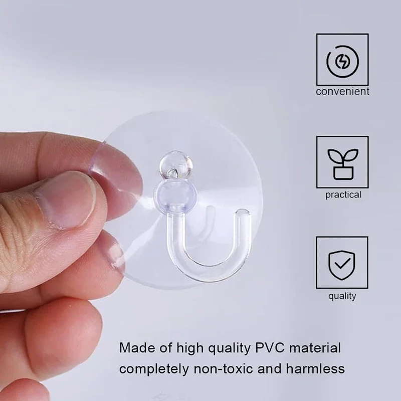 Home Bathroom Window - 10/5Pcs Suction Cup Hooks Strong Suction