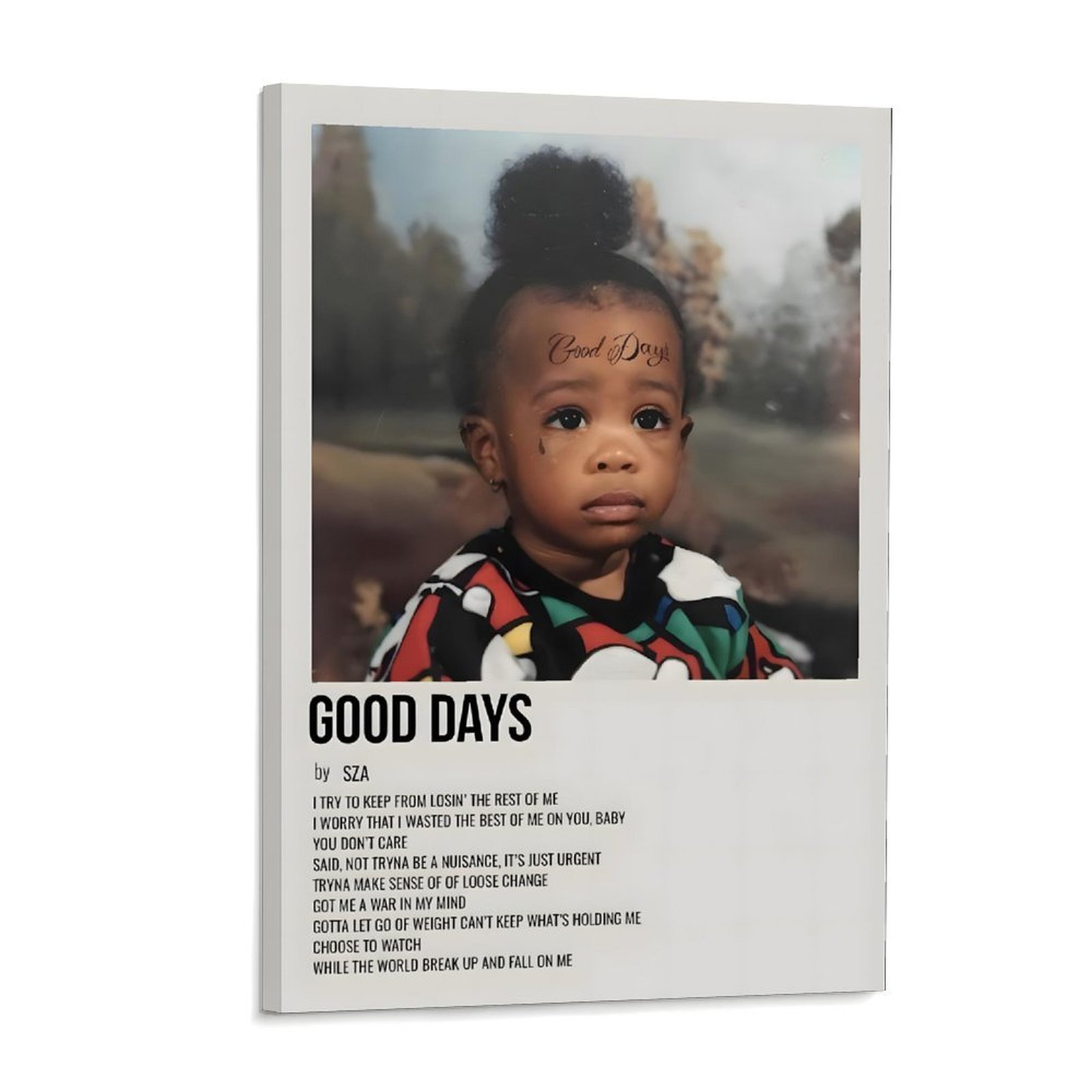 Home Goods Bathroom Mirrors - SZA Good Days Music Album Poster