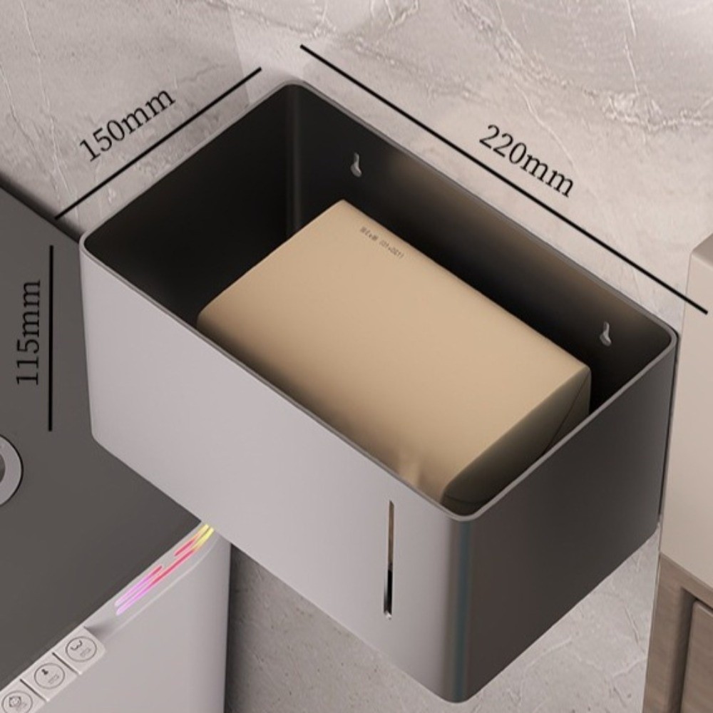 Toilet Paper Holder - Wall-Mounted Toilet Paper Holder Waterproof Non