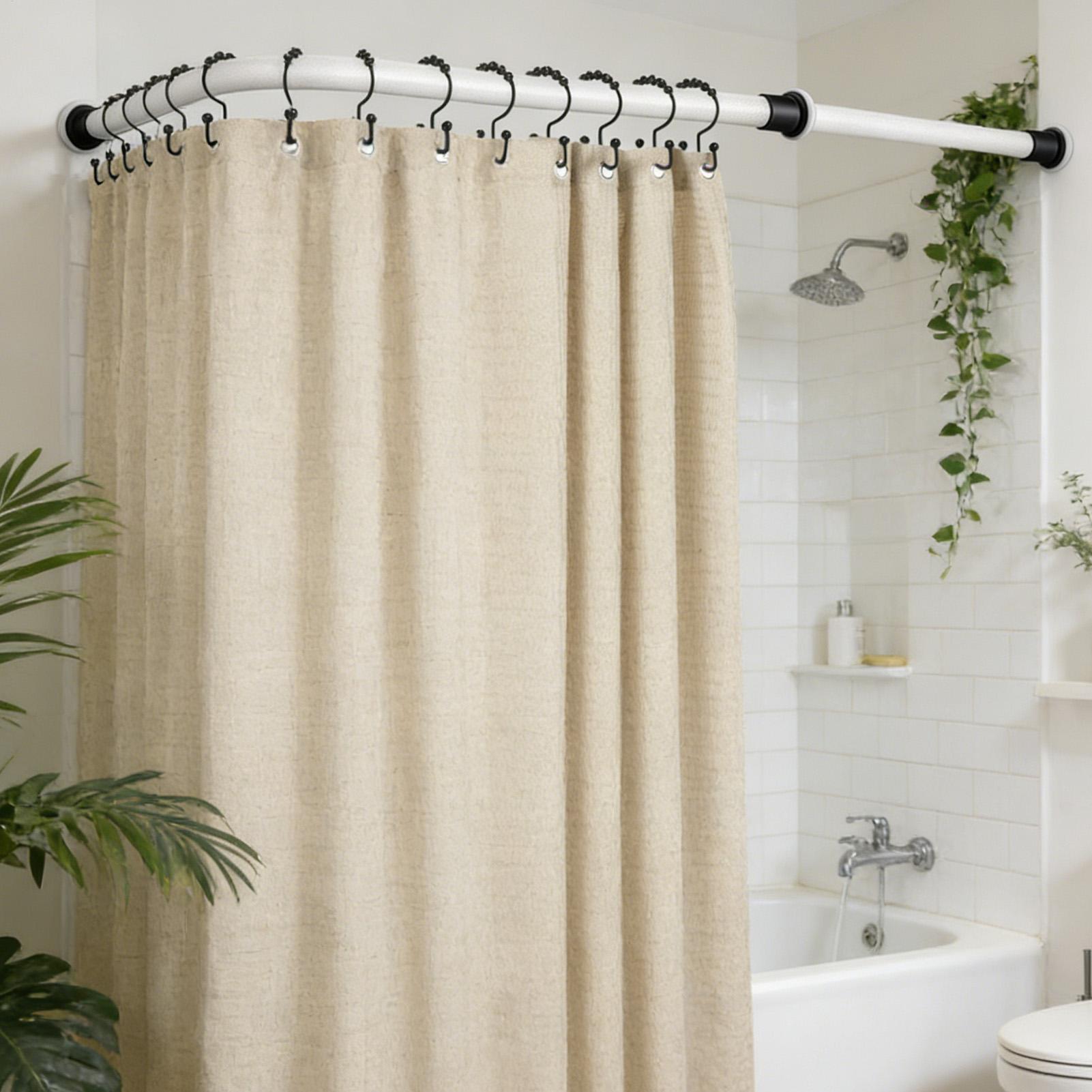 Home Bathroom Window - Metal Shower Hooks 12 Pieces Double