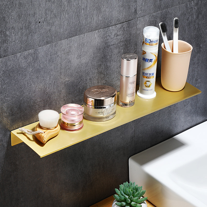 Tiny Home Bathroom Kitchen - Bathroom Storage Rack Shampoo Wall Shelves