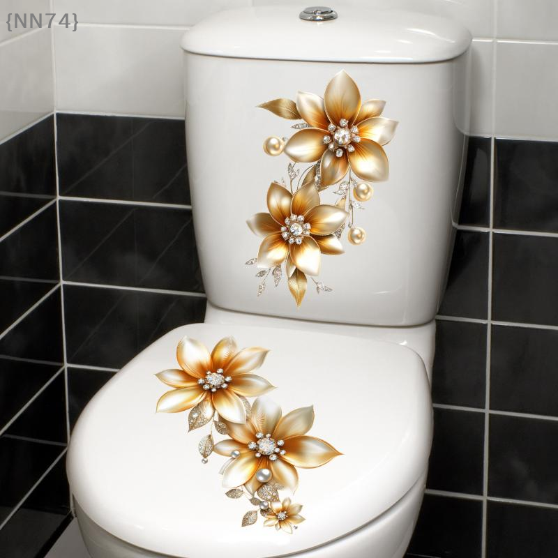 Jet Home Bathroom - 【NN74-M3】Creative Light Luxury Gold Flower Waterproof