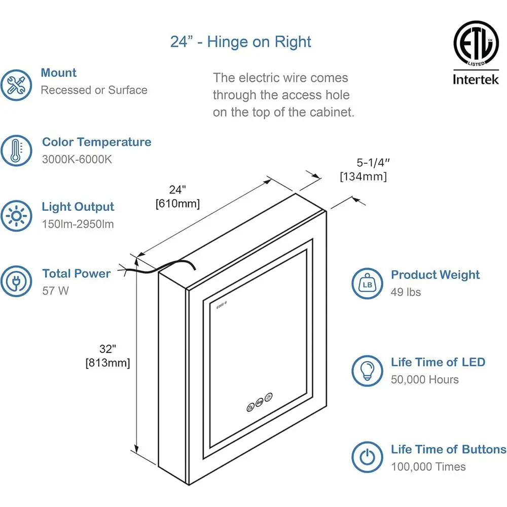 LED Medicine Cabinet with Mirr - Bathroom Cabinet Mirror recension och pris
