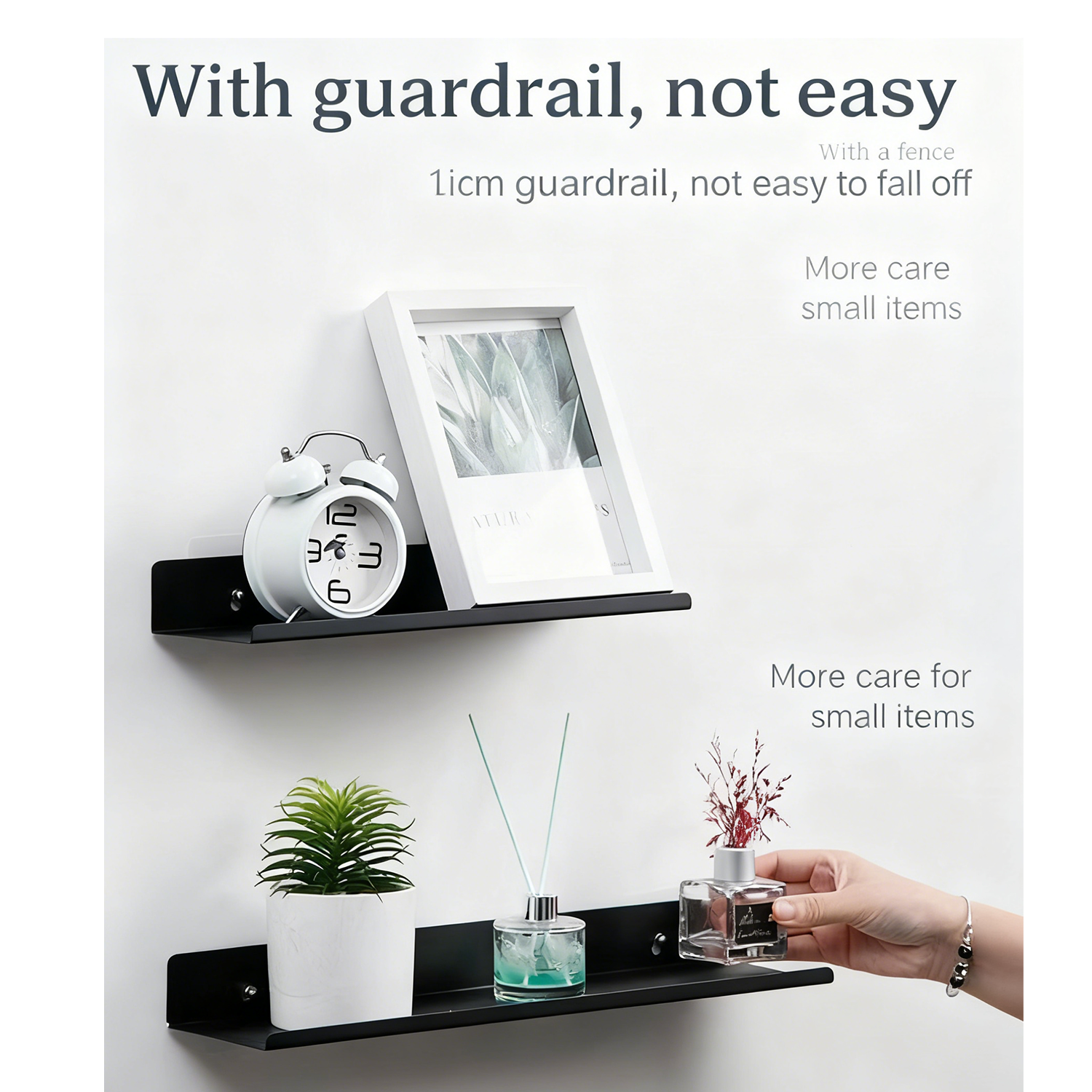 Metal Wall Shelf Bookshelf Wal - Home Bathroom Shelf recension och pris
