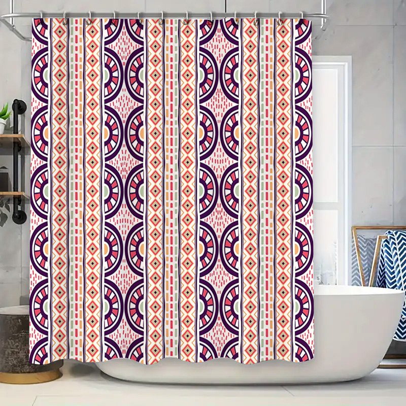 Patterned Shower Curtain Decor - Home Bathroom Reno recension och pris