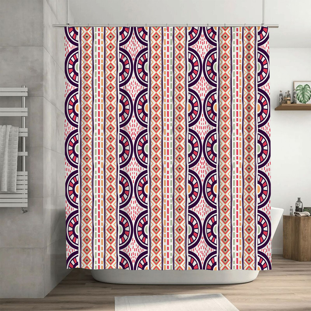 Patterned Shower Curtain Decor - Home Bathroom Reno recension och pris