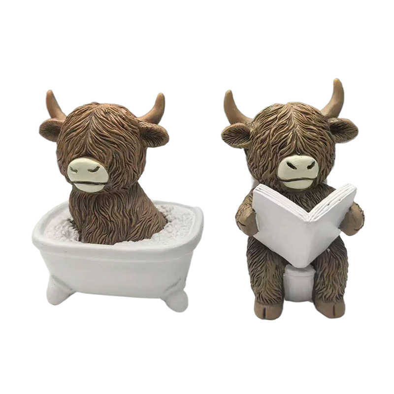 Cute Scottish Highland Cow Res - Jet Home Bathroom recension och pris