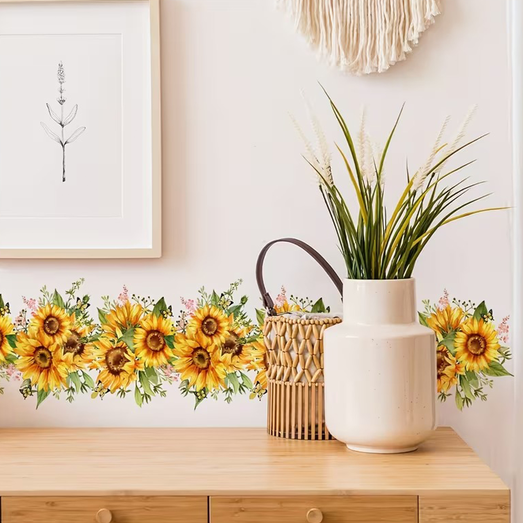 Sunflower Kitchen Wall Sticker - Home Bathroom Tiles recension och pris