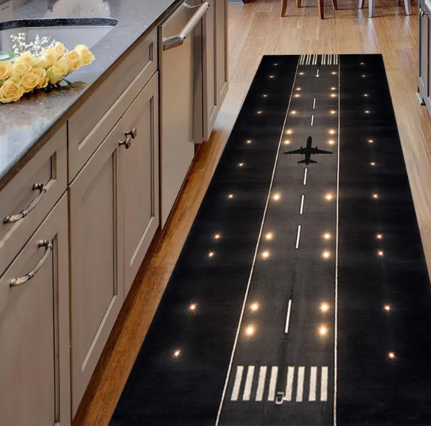 Airplane Runway Runner Rug Cot - Jet Home Bathroom recension och pris