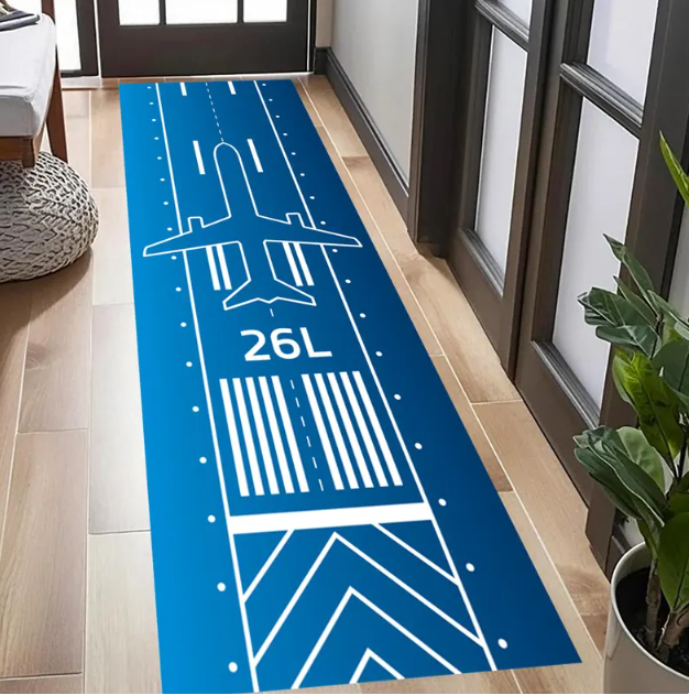 Airplane Runway Runner Rug Cot - Jet Home Bathroom recension och pris