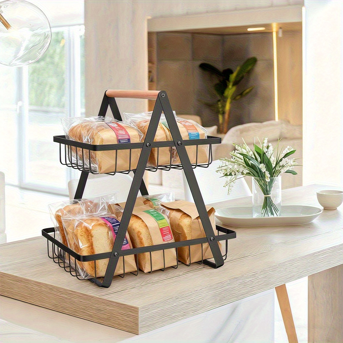 1pc Storage Rack with Handles  - Home Bathroom Shelf recension och pris