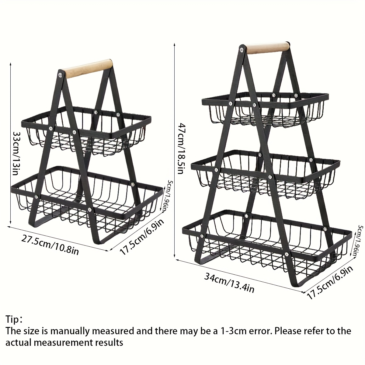 1pc Storage Rack with Handles  - Home Bathroom Shelf recension och pris