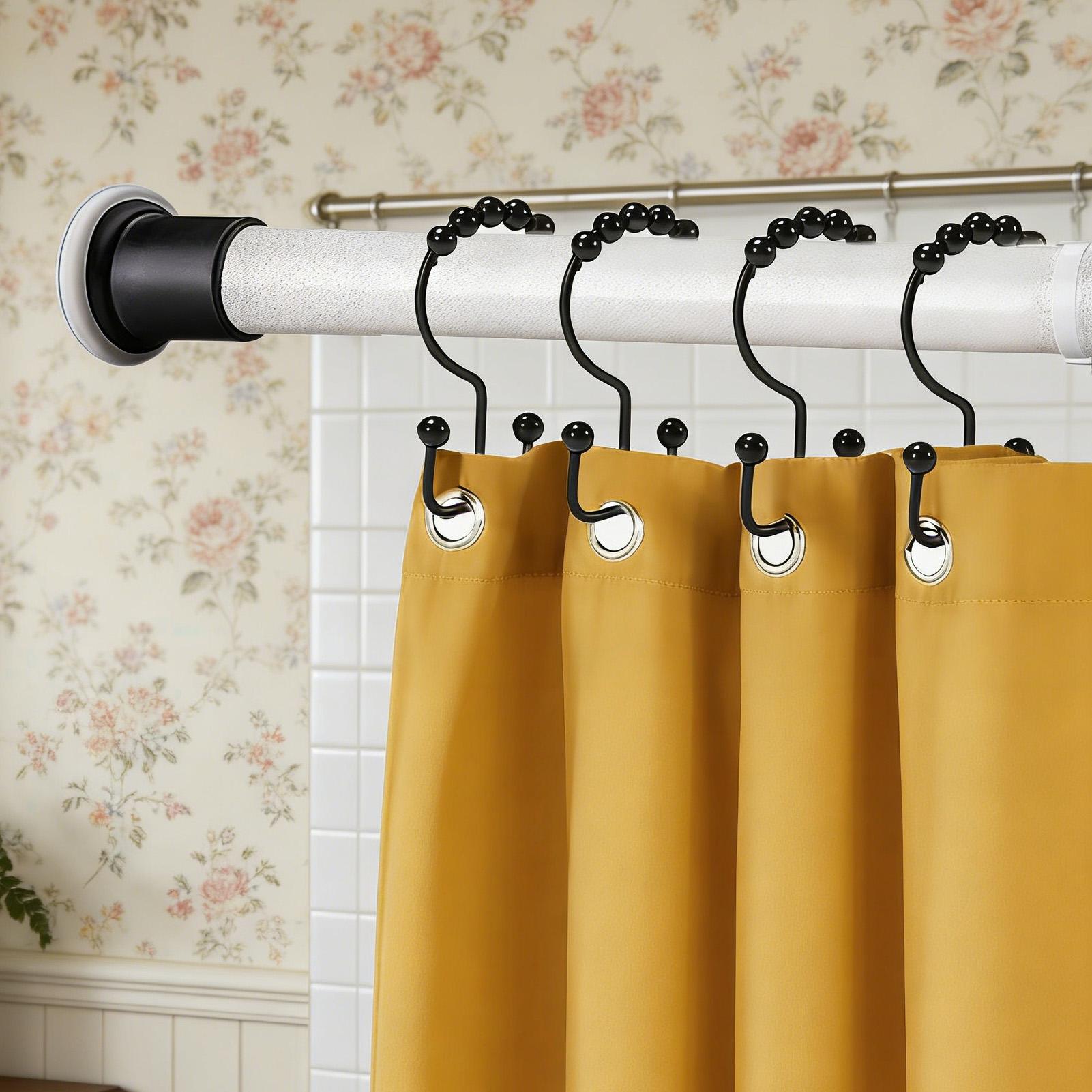 Shower Rod Hooks 12 Pieces Dou - Home Bathroom Window recension och pris