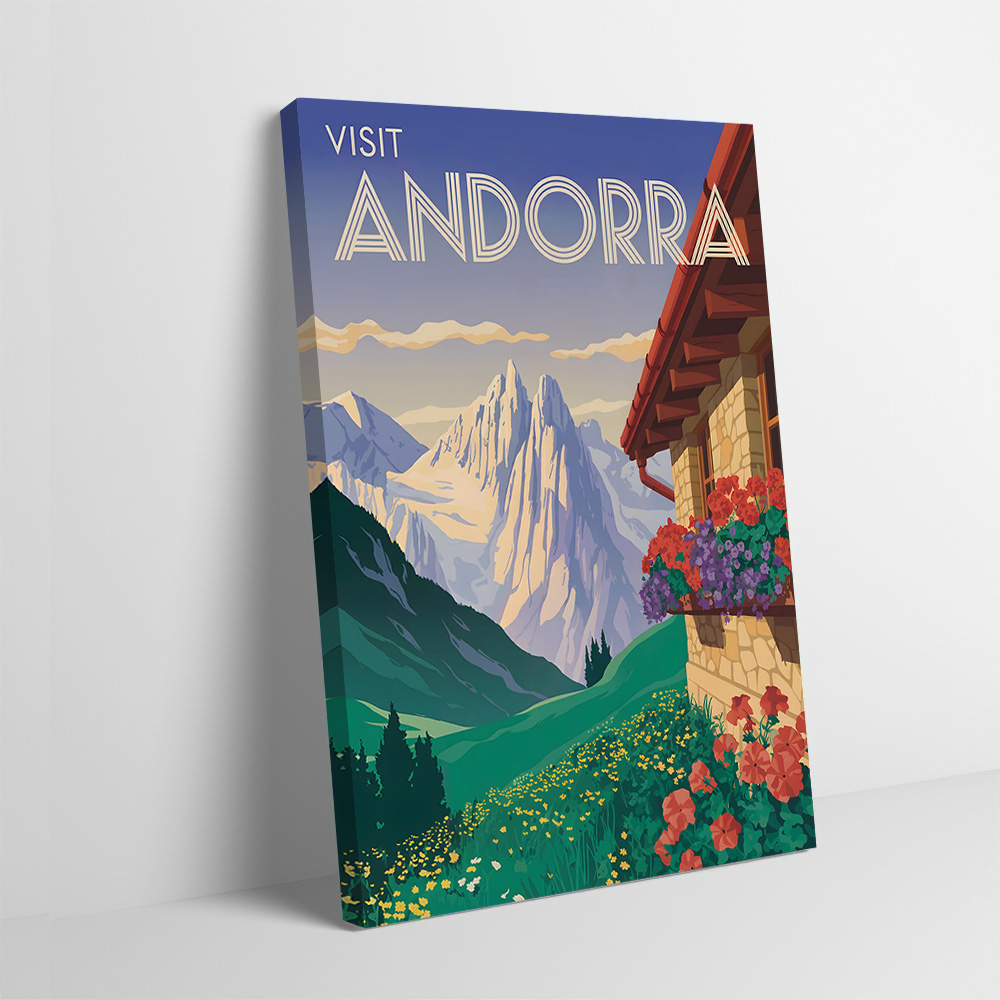 Visit Andorra Travel Poster Cu - Bathroom Home Visit recension och pris