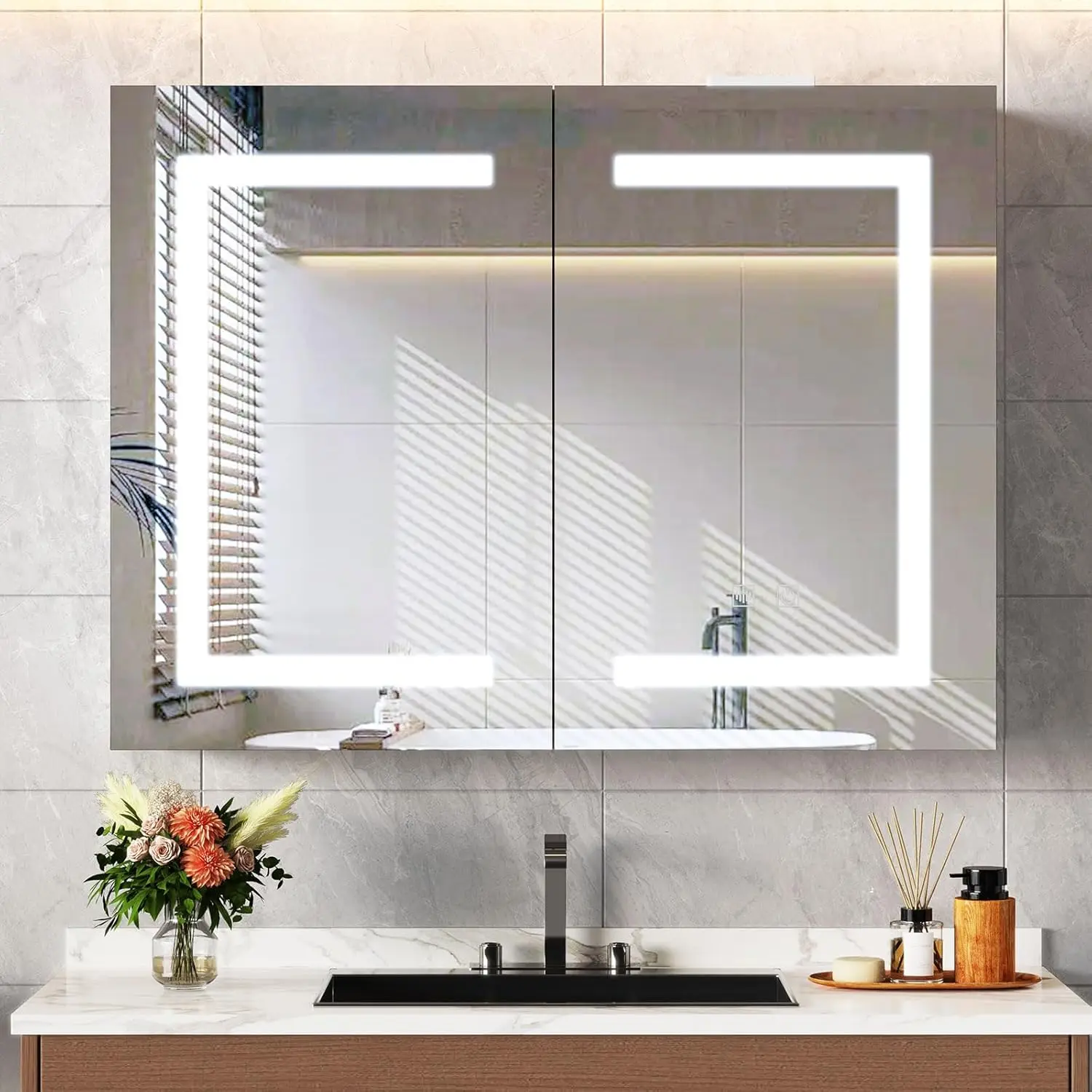 Bathroom Medicine Cabinet with - Bathroom Cabinet Mirror recension och pris