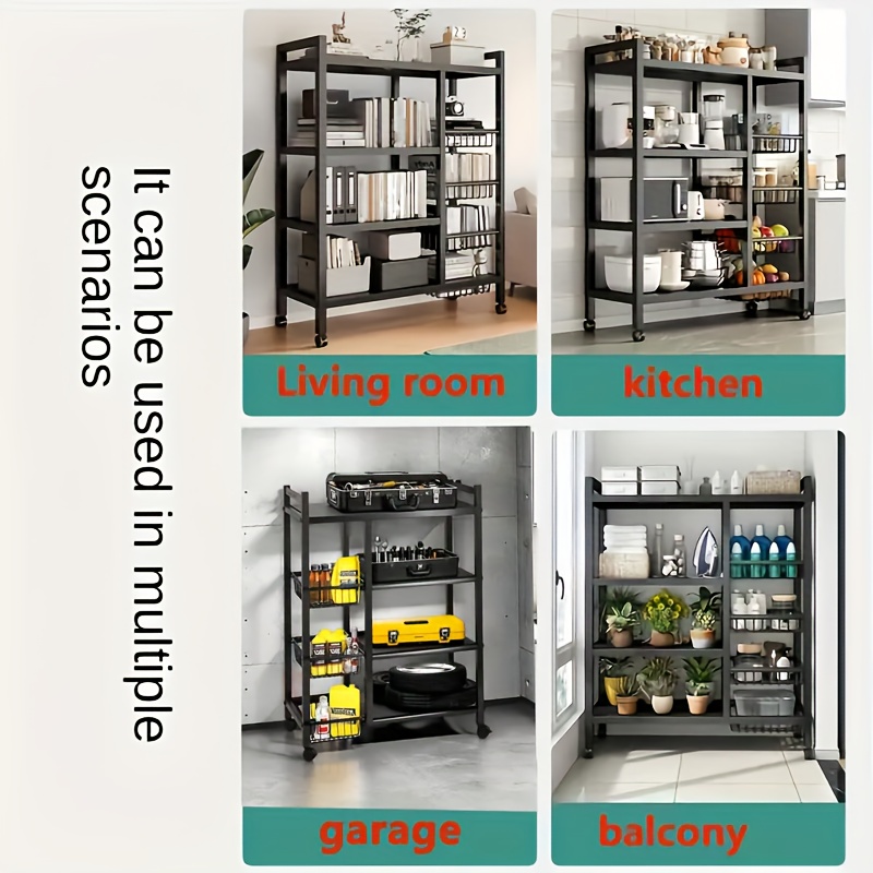 us1pc Movable Storage Rack, Ad - Home Bathroom Shelf recension och pris