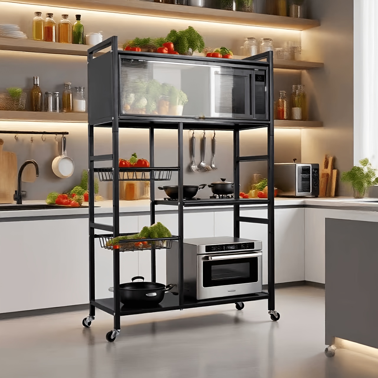 us1pc Movable Storage Rack, Ad - Home Bathroom Shelf recension och pris