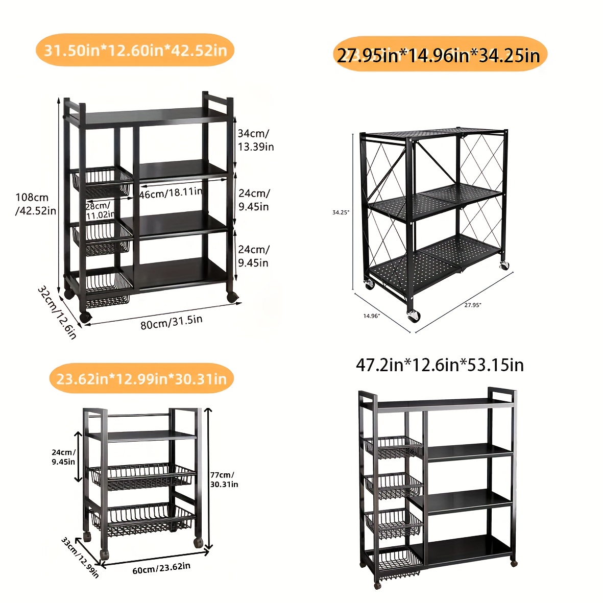 us1pc Movable Storage Rack, Ad - Home Bathroom Shelf recension och pris