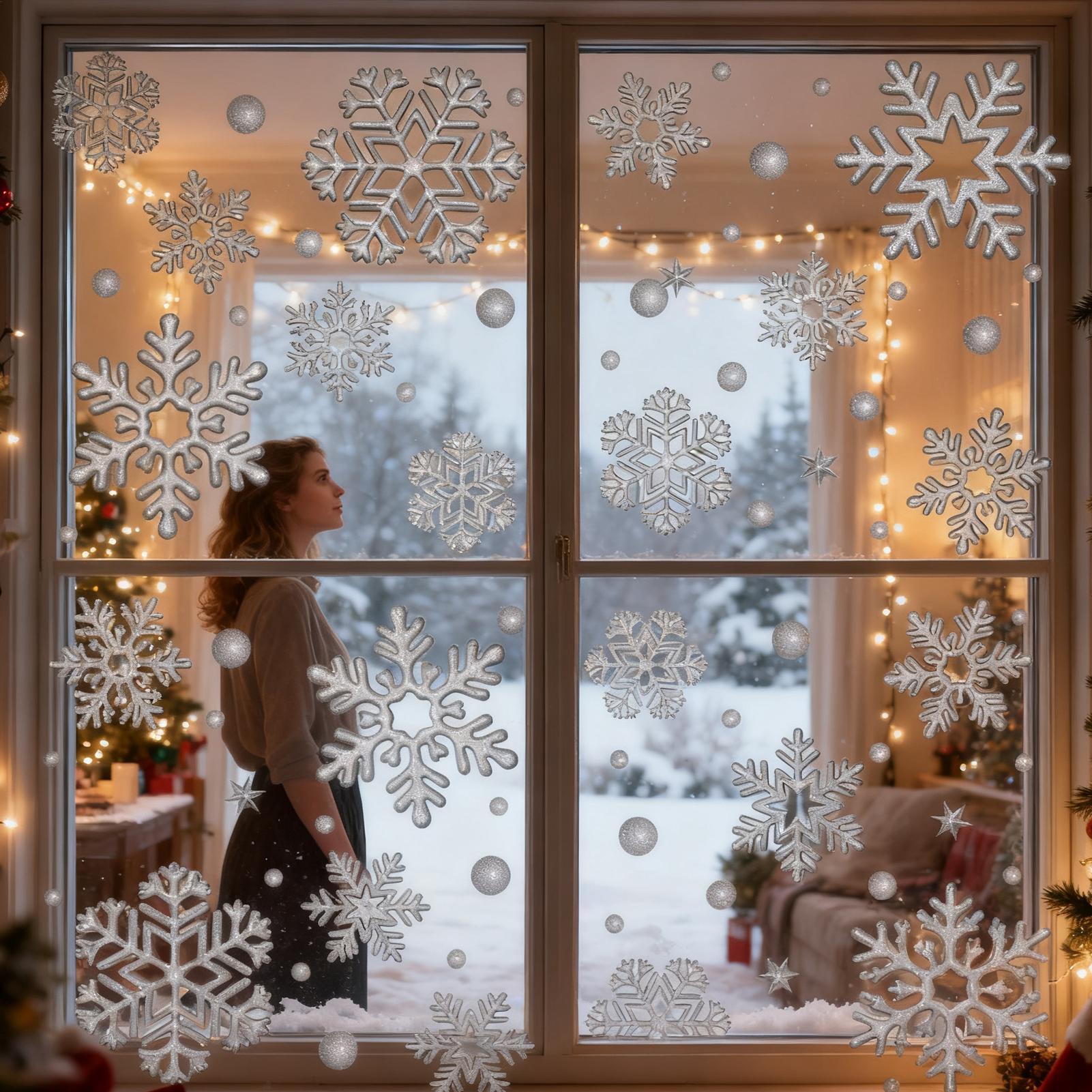 Holiday Window Clings Static R - Home Bathroom Tiles recension och pris