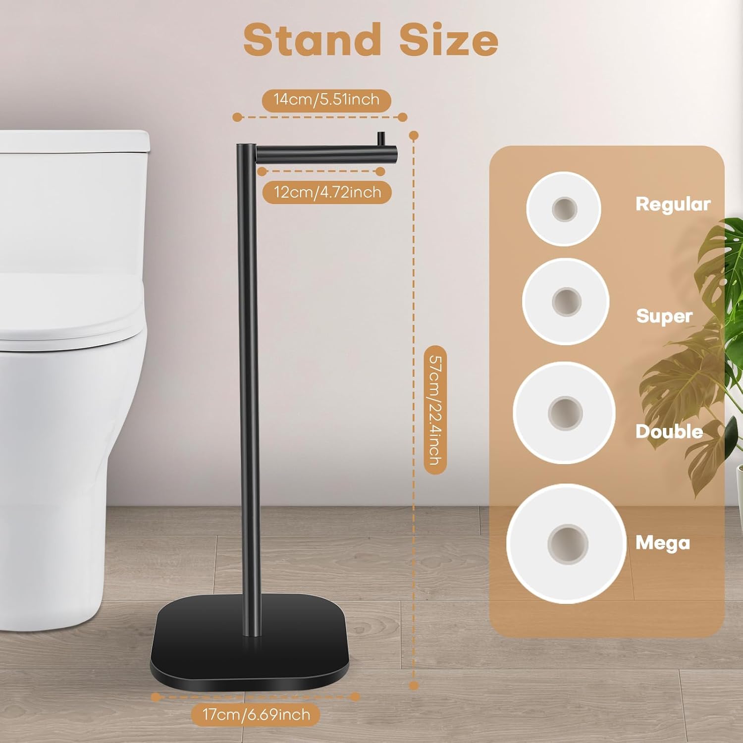 Freestanding Toilet Paper Hold - Toilet Paper Holder recension och pris
