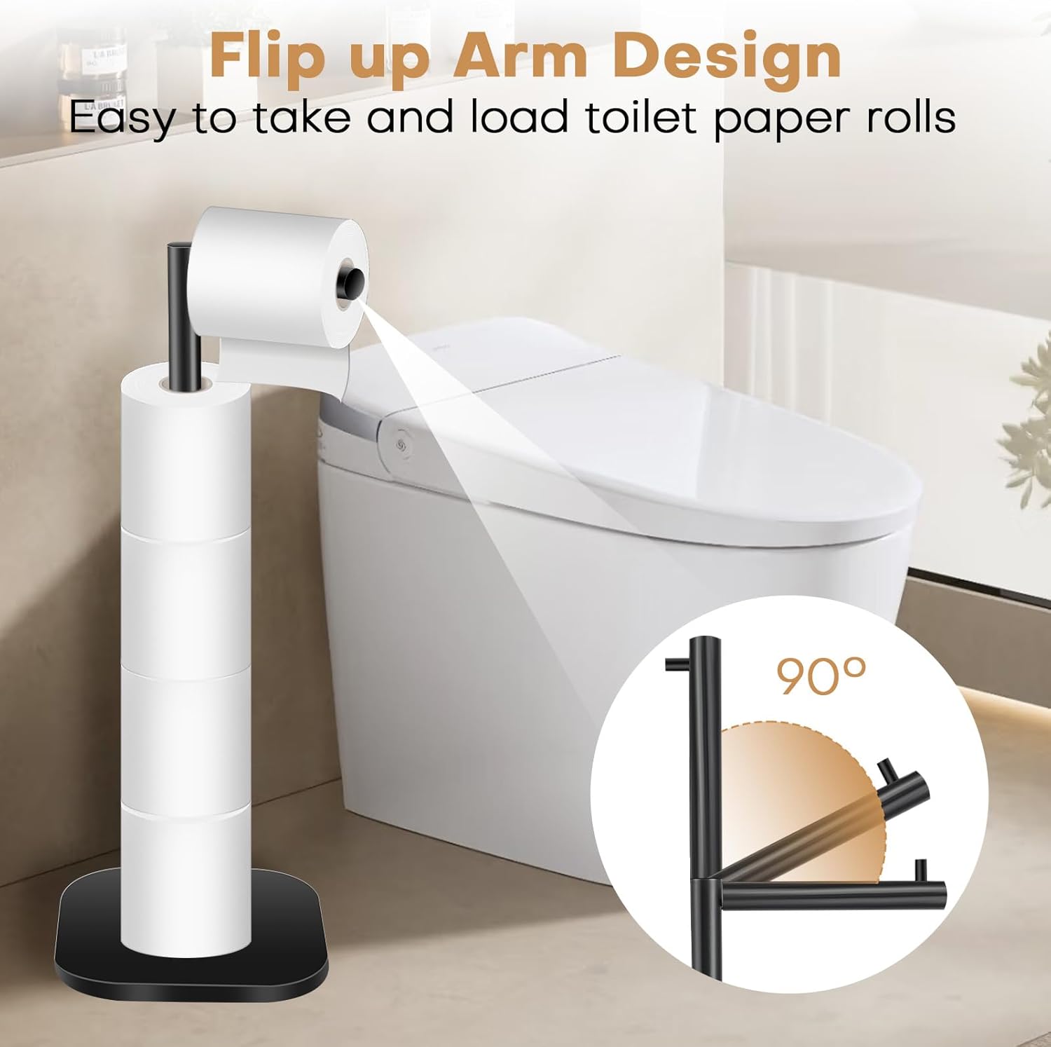 Freestanding Toilet Paper Hold - Toilet Paper Holder recension och pris
