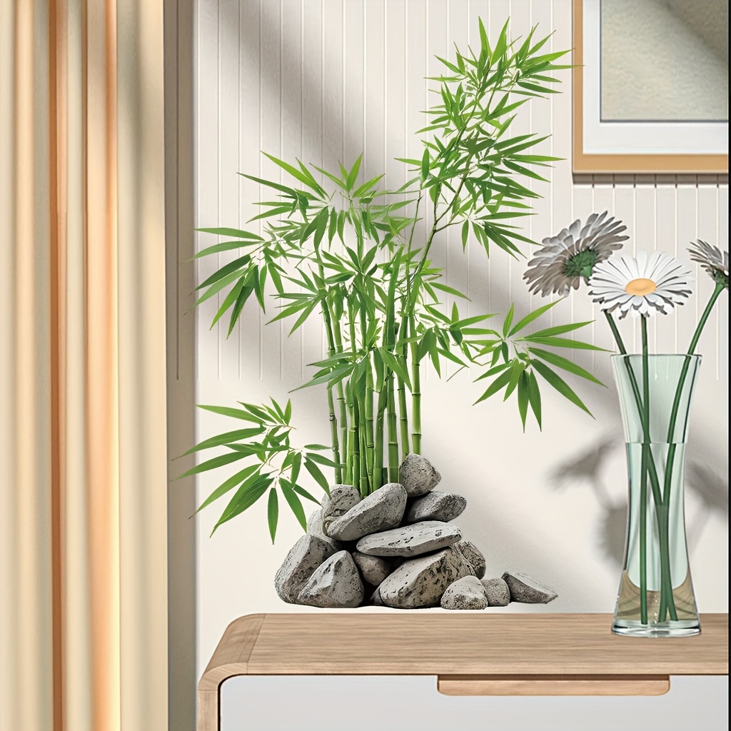 Watercolor Green Bamboo Leaf P - Home Bathroom Tiles recension och pris