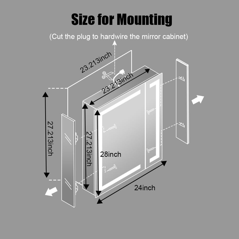 Illuminated Bathroom Mirror Ca - Bathroom Cabinet Mirror recension och pris