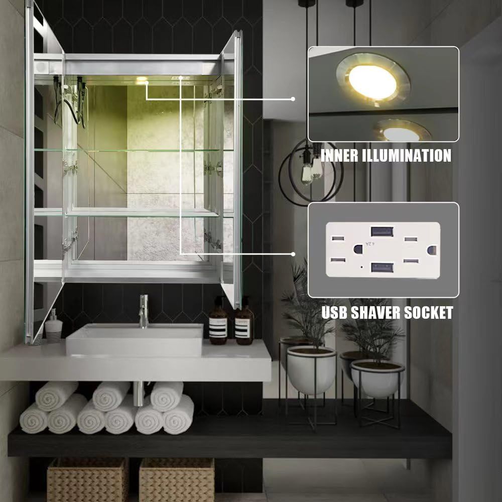 Illuminated Bathroom Mirror Ca - Bathroom Cabinet Mirror recension och pris
