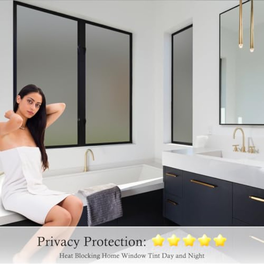 Window Privacy Film Frosted Gl - Home Bathroom Window Tint recension och pris