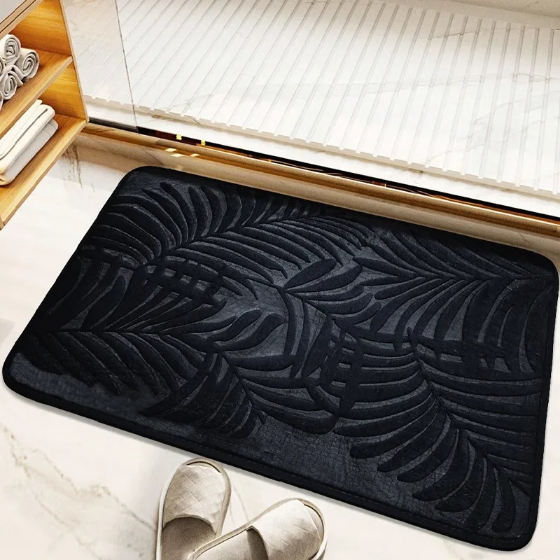Embossed Palm Leaf Plant Print - Zara Home Bathroom Mat recension och pris