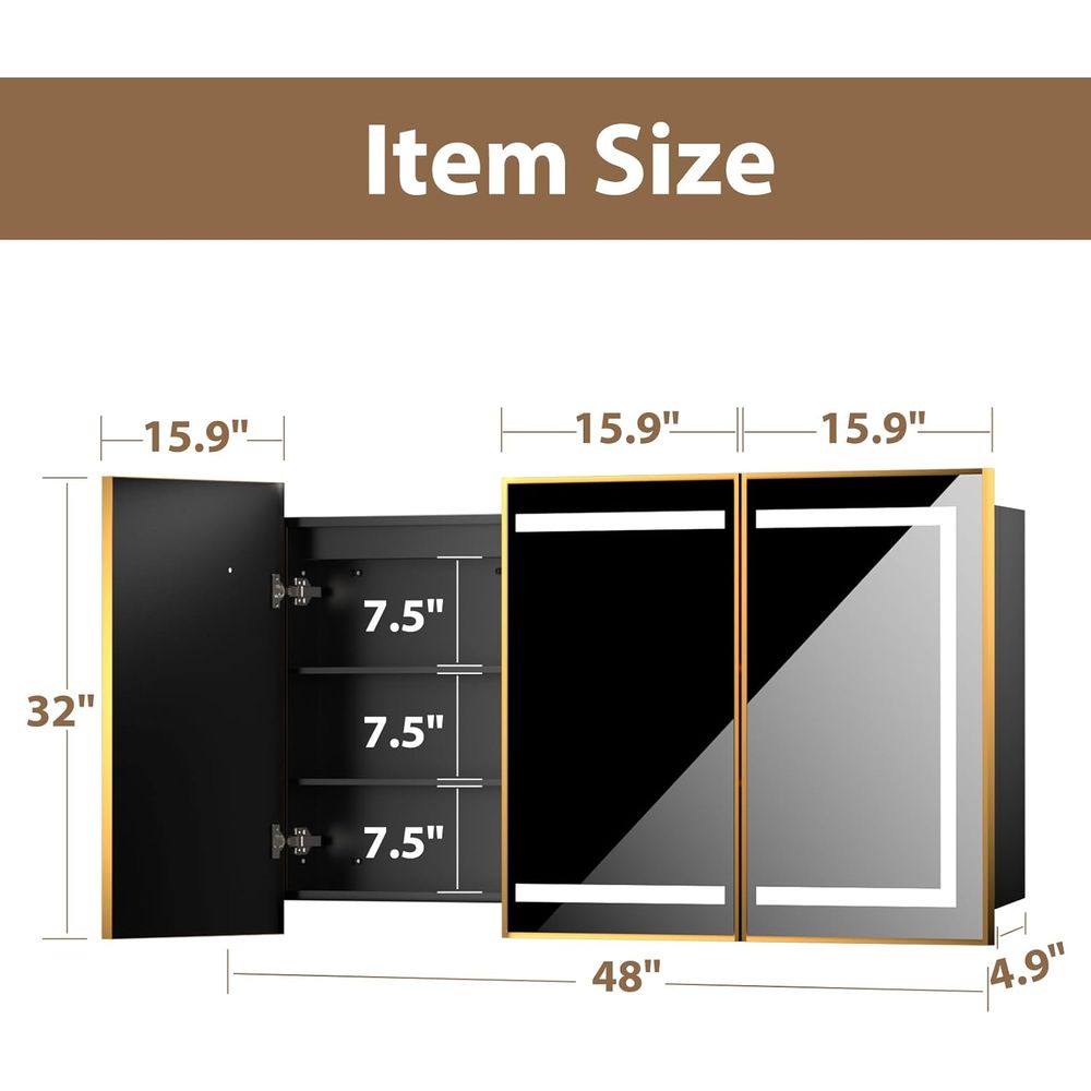 Illuminated Bathroom Mirror Ca - Home Bathroom Shelf recension och pris