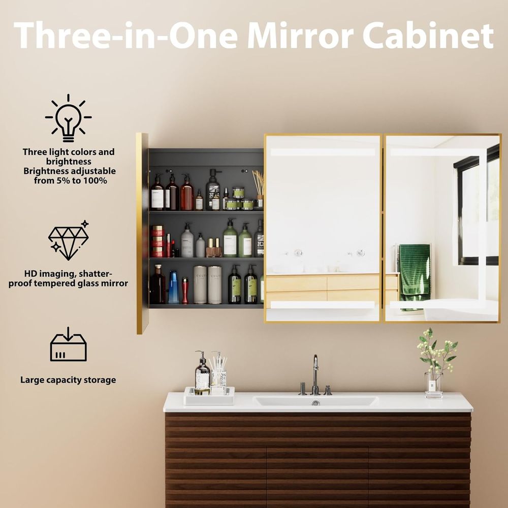 Illuminated Bathroom Mirror Ca - Home Bathroom Shelf recension och pris