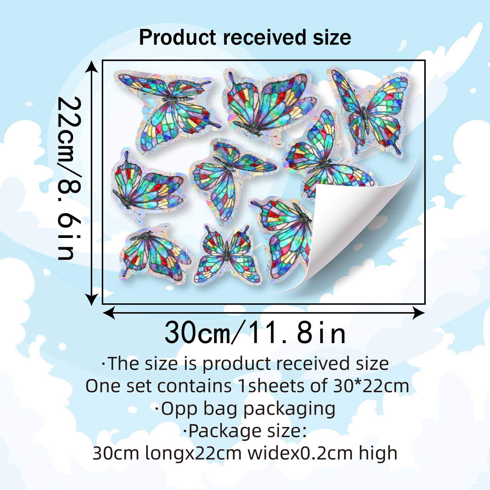 Butterfly Sun Catcher Window S - Home Bathroom Window recension och pris