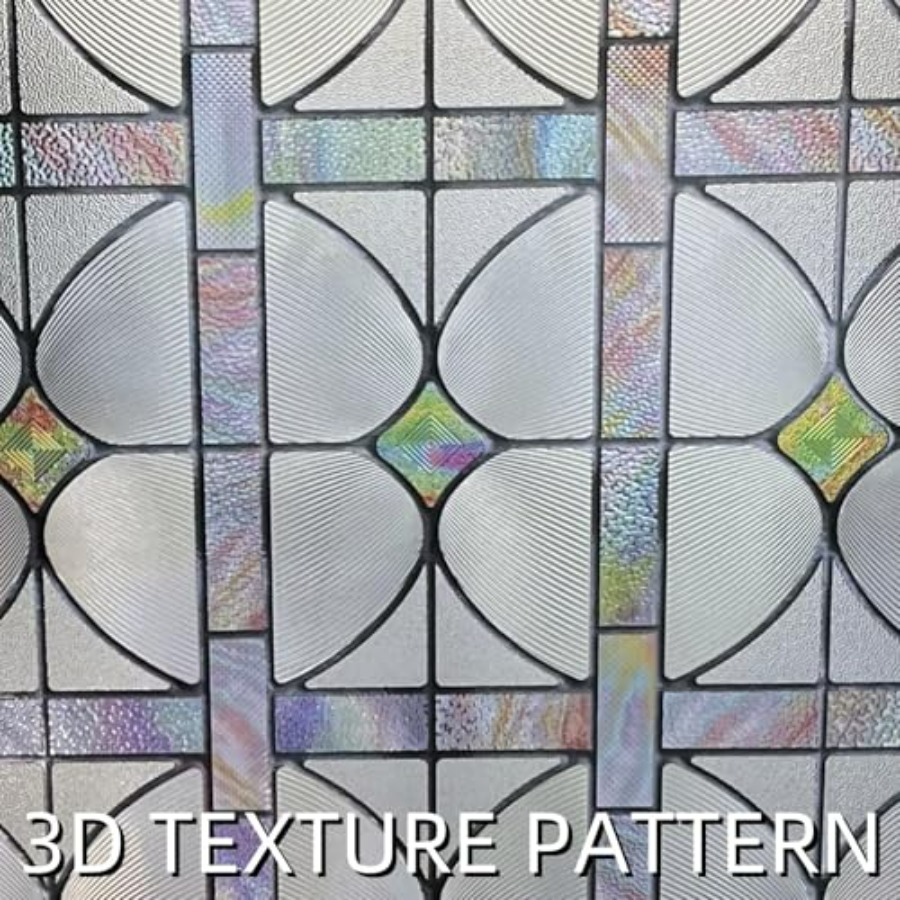3D Stained Glass Window Film,  - Home Bathroom Window recension och pris