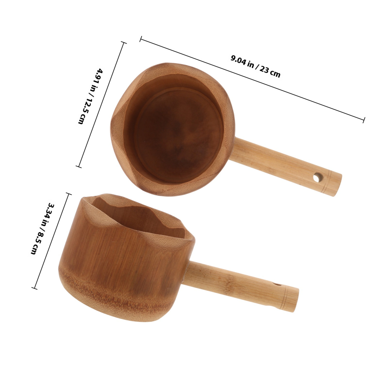 Bamboo Water Ladle Long Handle - Home Bathroom With Sauna recension och pris