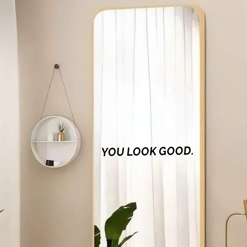 You Look Good Mirror Wall Stic - Home Goods Bathroom Mirrors recension och pris