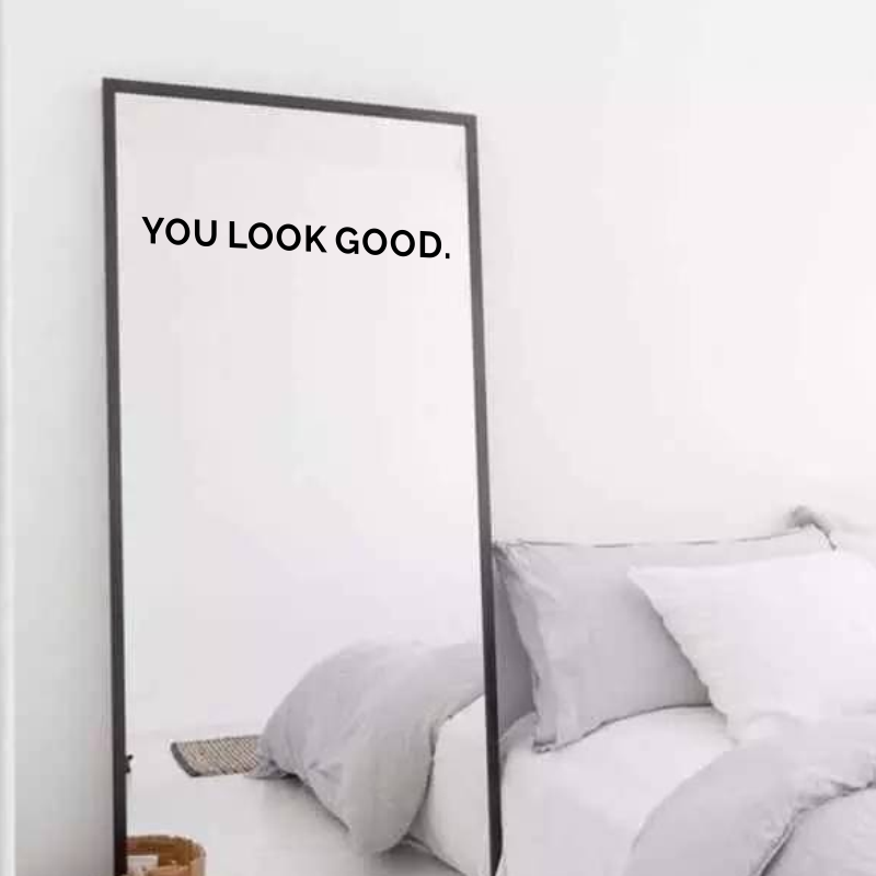 You Look Good Mirror Wall Stic - Home Goods Bathroom Mirrors recension och pris