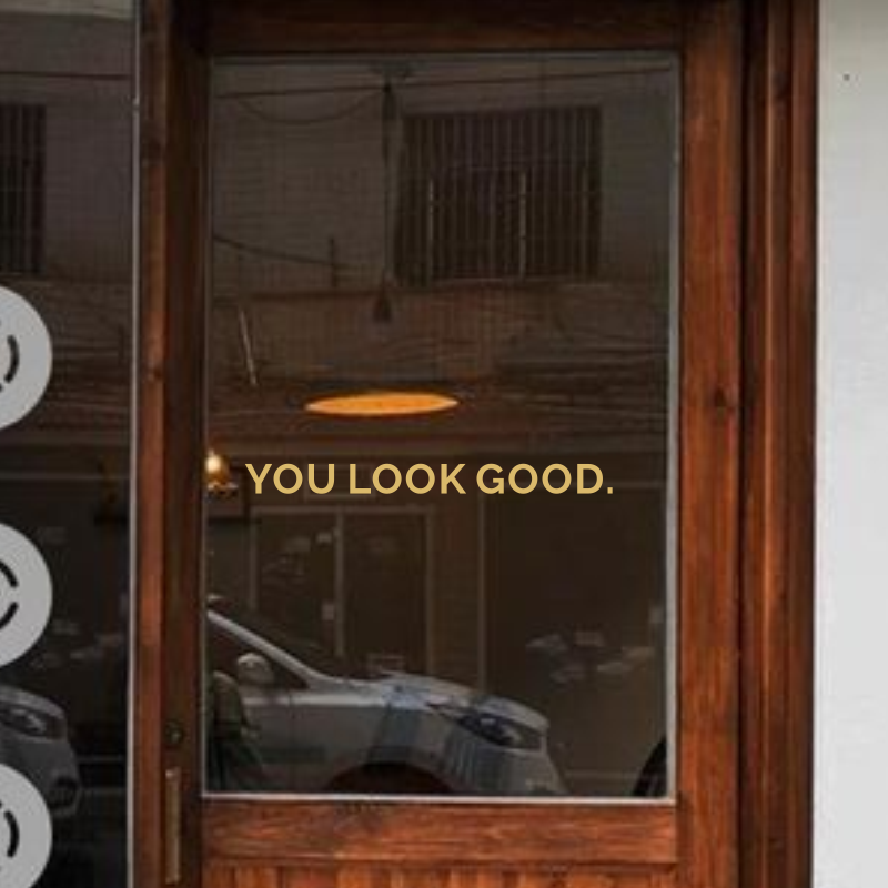 You Look Good Mirror Wall Stic - Home Goods Bathroom Mirrors recension och pris