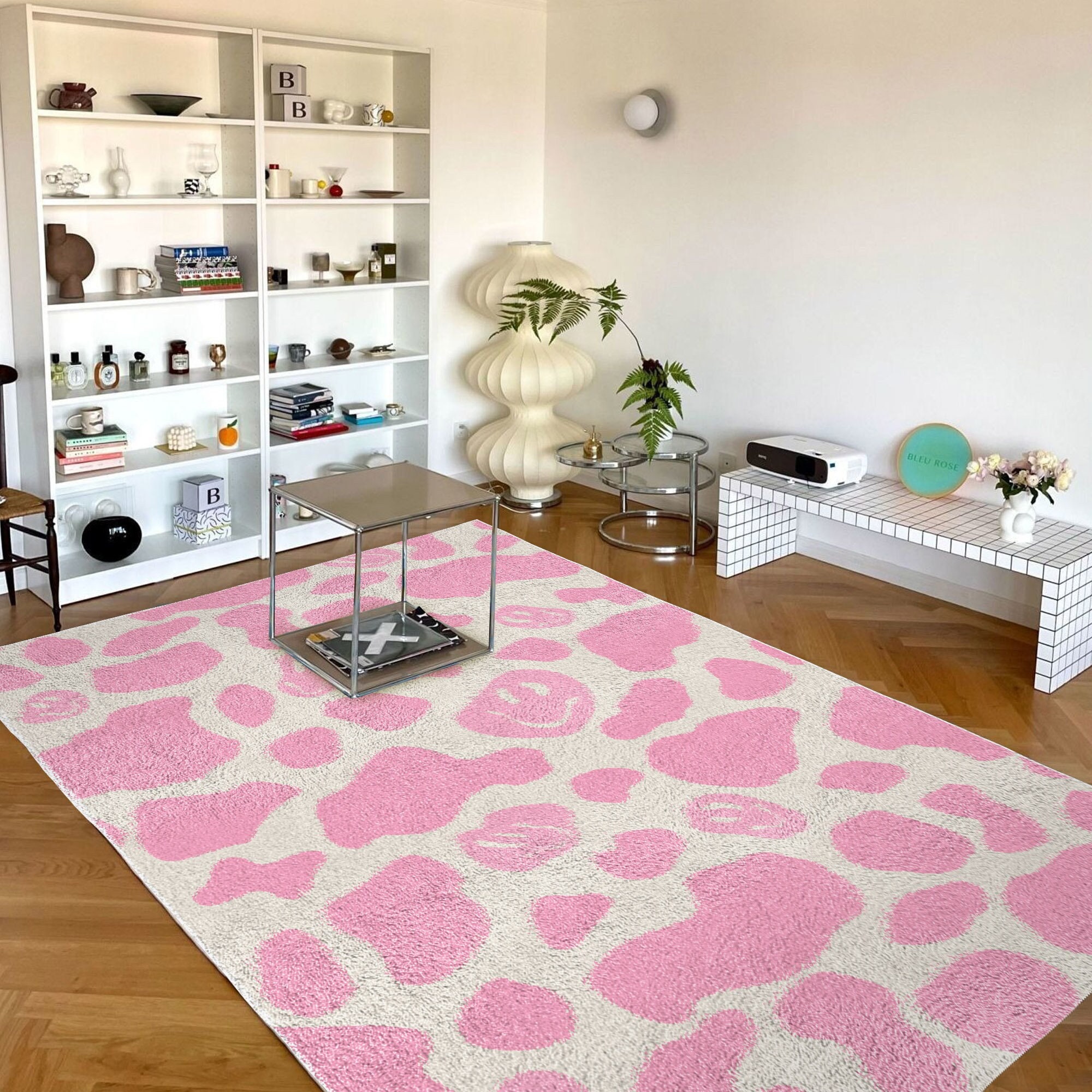 Pink Smile Cow Print Carpet  F - Japan Bathroom.Home recension och pris