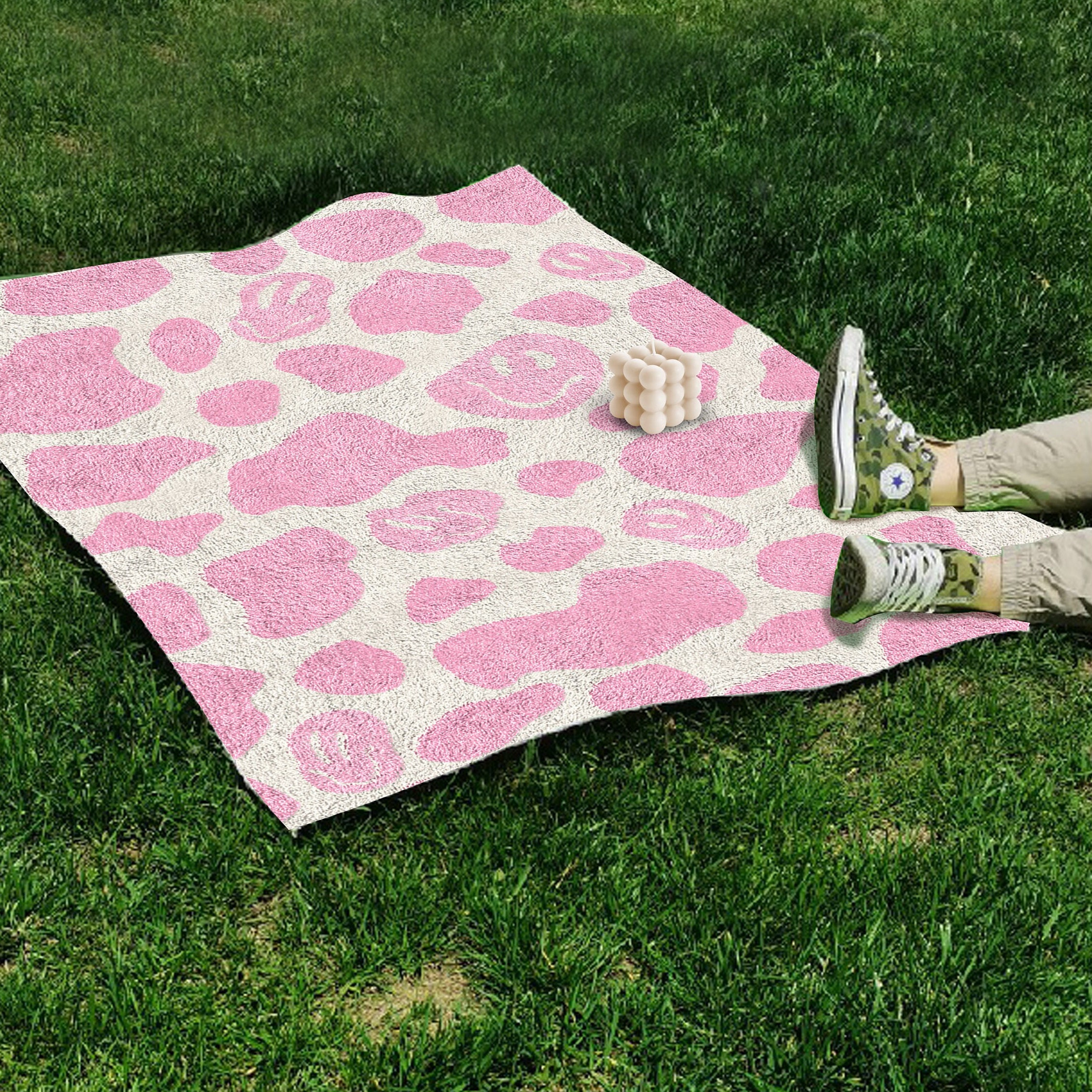 Pink Smile Cow Print Carpet  F - Japan Bathroom.Home recension och pris