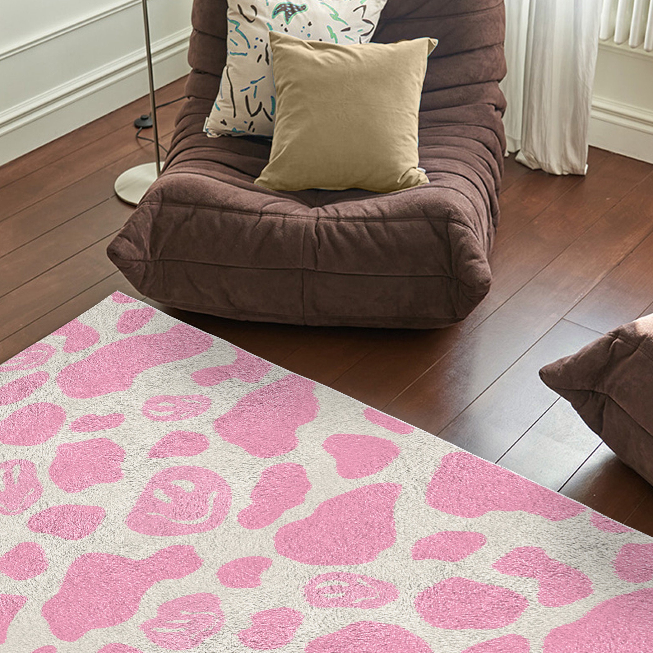 Pink Smile Cow Print Carpet  F - Japan Bathroom.Home recension och pris