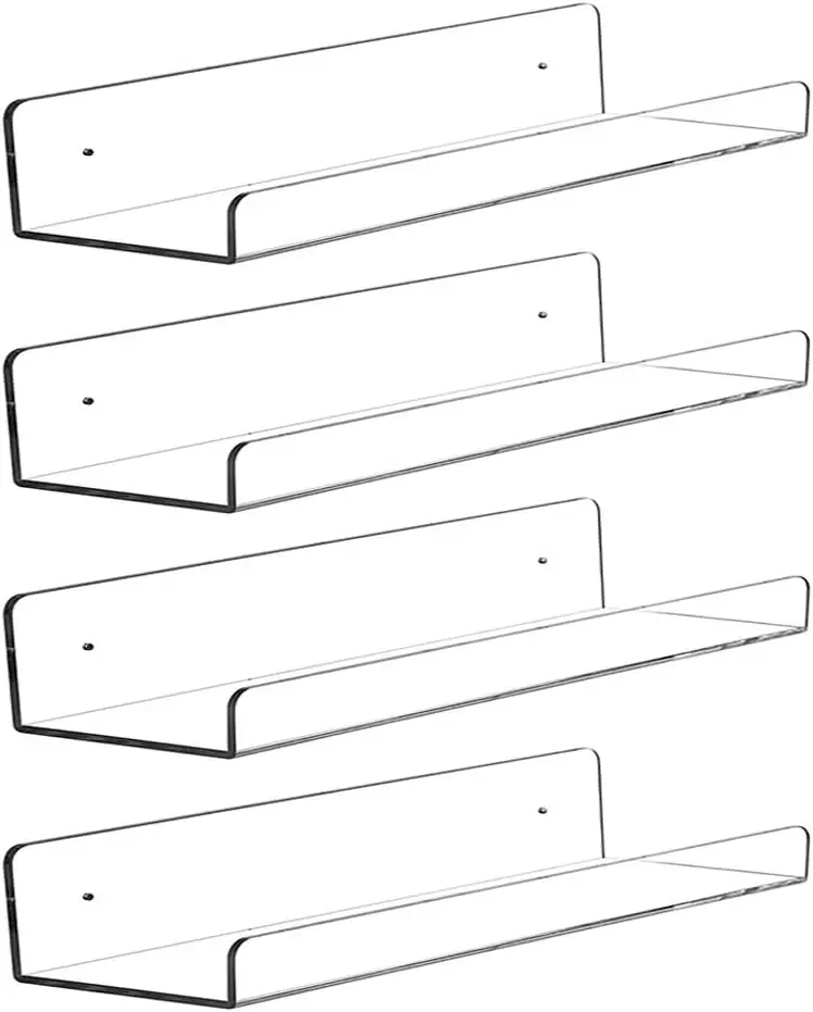 Clear Acrylic Floating Shelves - Home Bathroom Shelf recension och pris