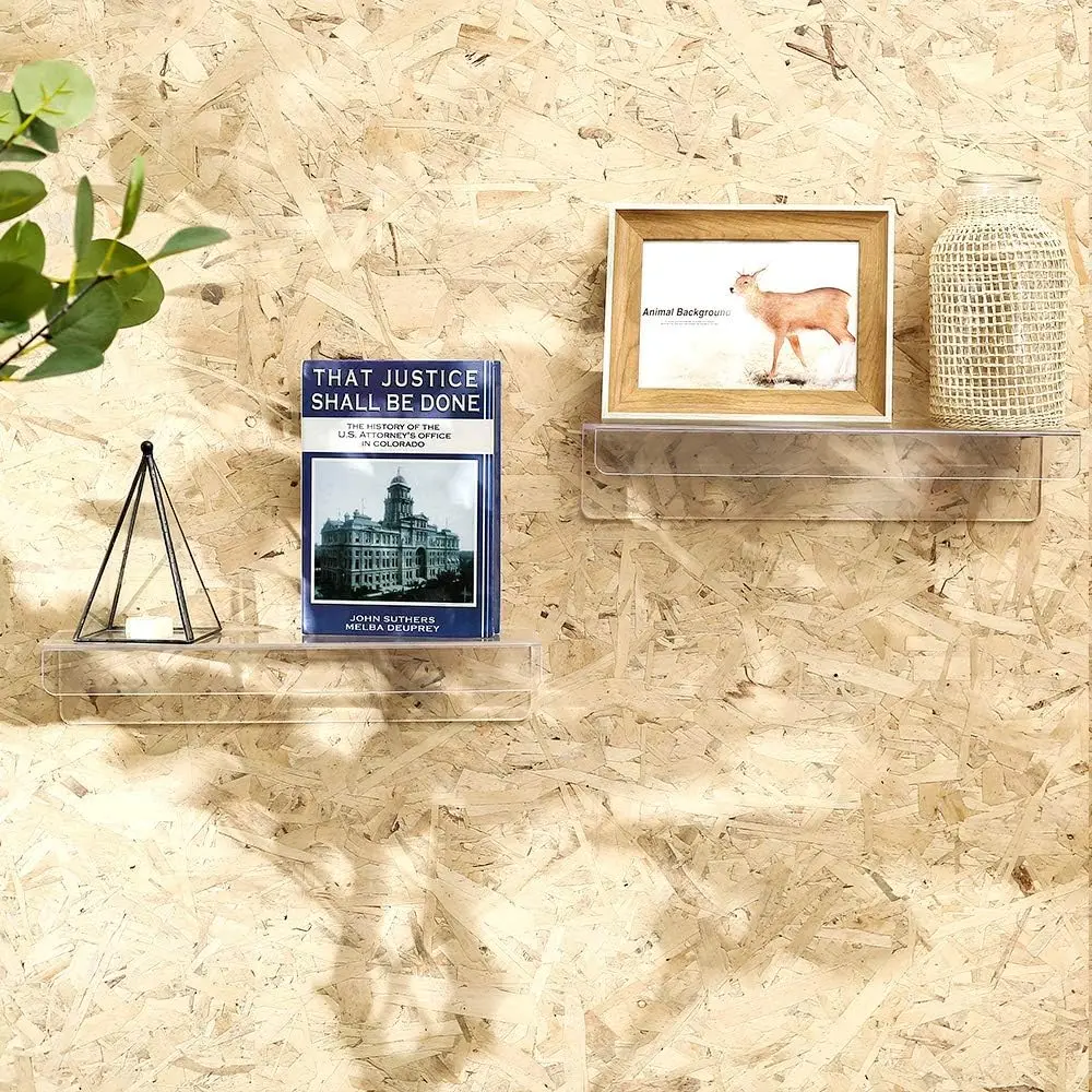 Clear Acrylic Floating Shelves - Home Bathroom Shelf recension och pris