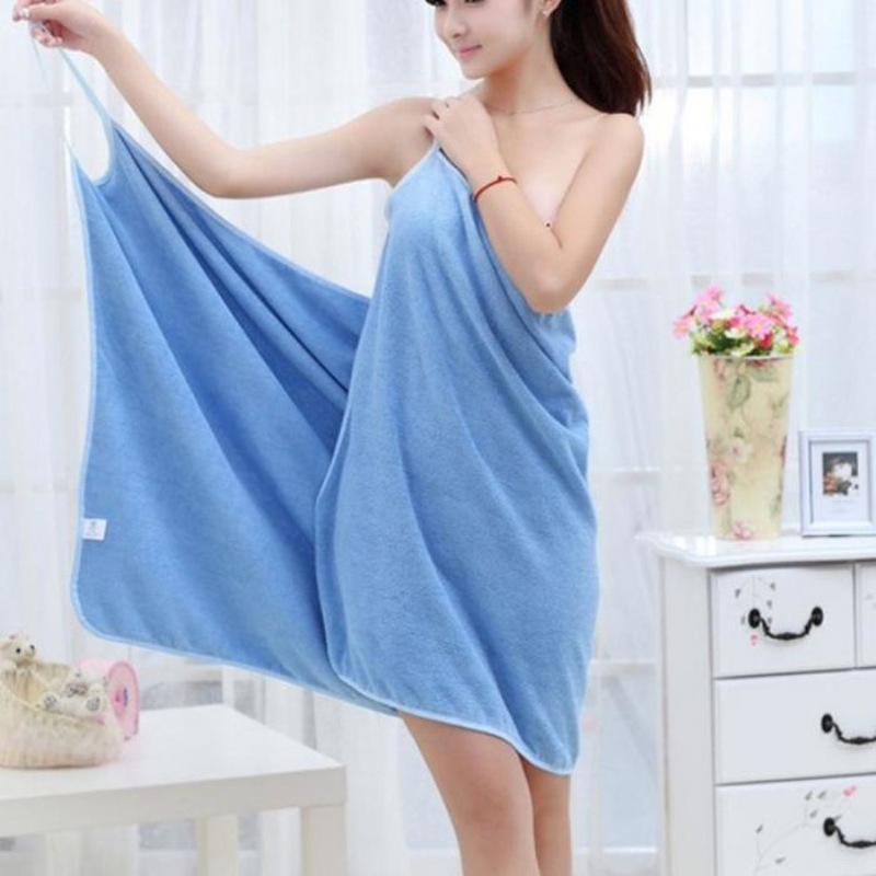 Women Wearable Robes Bath Towe - Home Bathroom With Sauna recension och pris