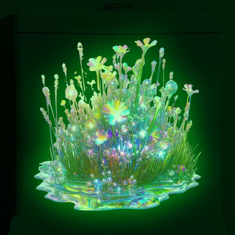 Glow-in-the-Dark Flower Plant  - Jet Home Bathroom recension och pris