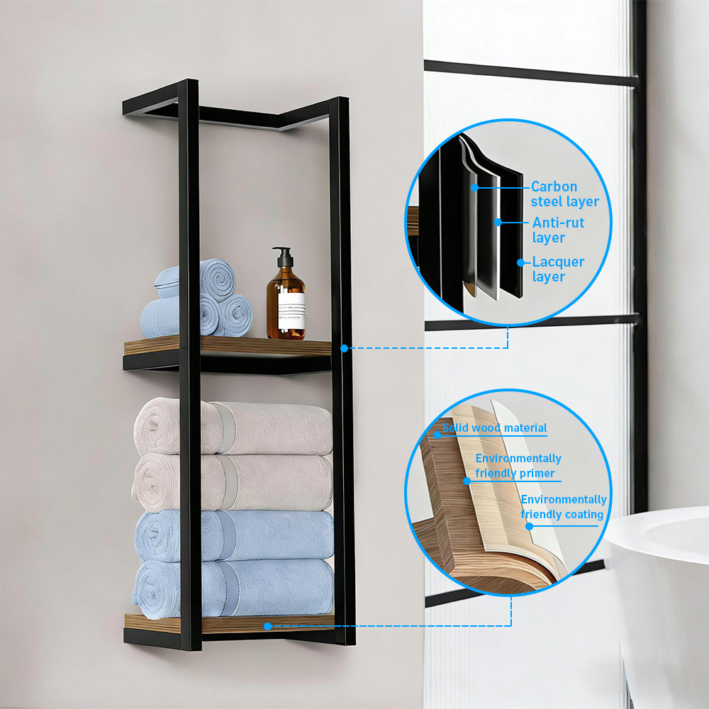 Towel Racks for Bathroom,2 Tie - Home Bathroom Shelf recension och pris